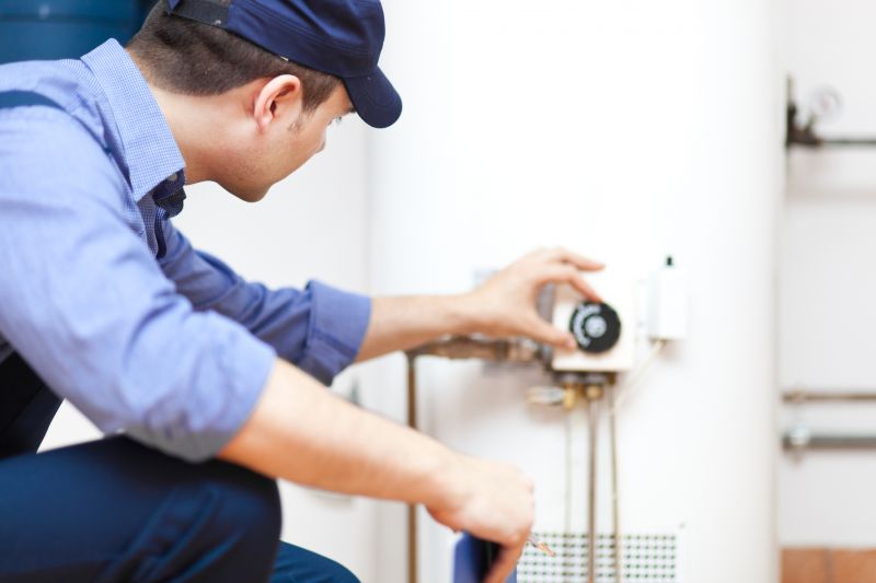 Inspecting Water Heater